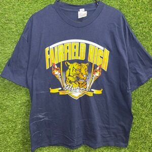 Fairfield‎ High Alumni Vintage T Shirt Mens XL Hanes Heavyweight Tee Tiger